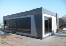 Pawilon biurowy, handlowy, kiosk nowoczesny pawilon handlowy s1