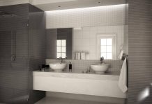 Paleta szarości w łazience łazienka s1