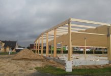 Konstrukcja drewniana pod płyty warstwowe Konstrukcja drewniana s1